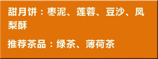 甜月饼搭配助消化的茶 甜月饼搭配助消化的茶
