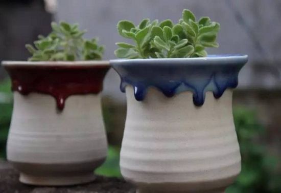 仿釉陶盆 仿釉陶盆